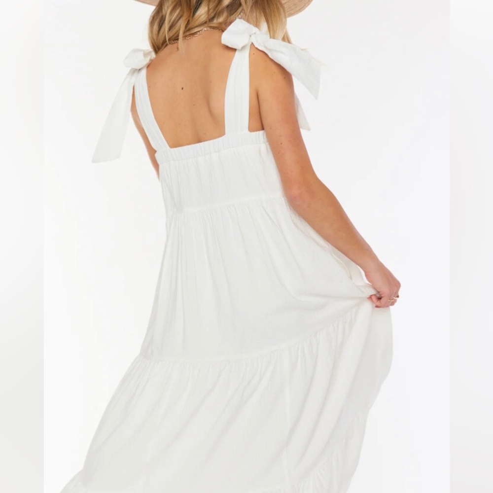 🎉 NWT! Show Me Your MuMu White Sabrina Maxi Dress!😍